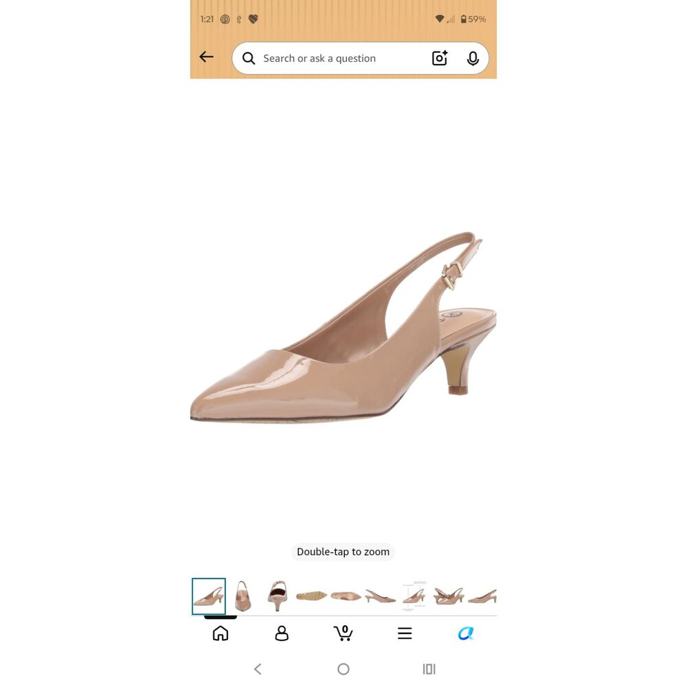 New Bella Vita Scarlett Slingback Pumps Beige 8.5 M